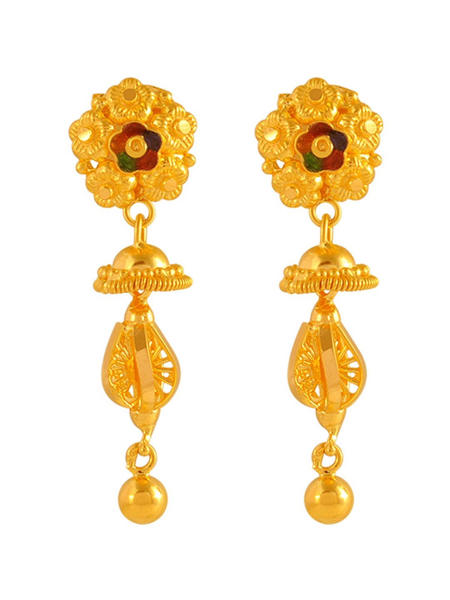 P.C. Chandra Jewellers 22 kt Gold Earrings
