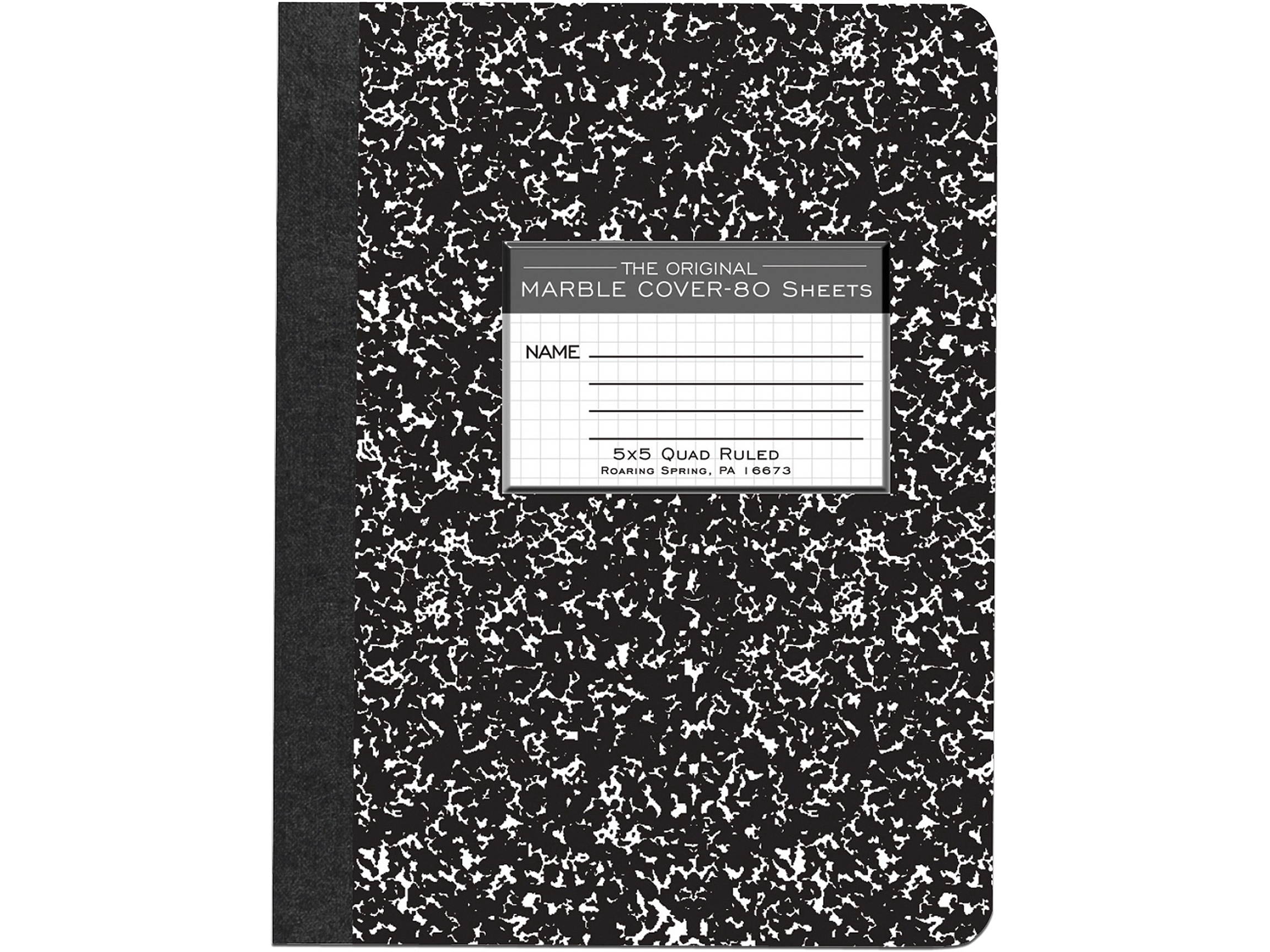 Roaring Spring Composition Book, 80 Sheets - 15 lb Basis Weight - 7.50" x 9.75" - 1Each
