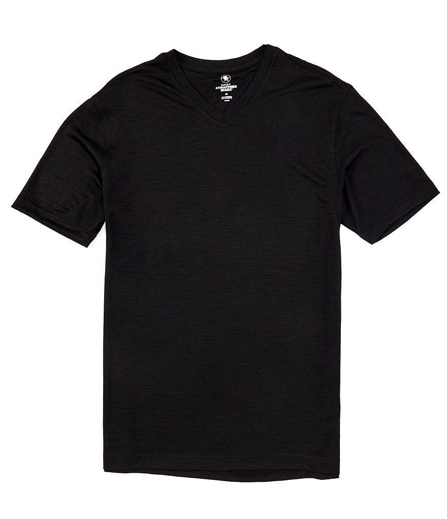 Hart Schaffner Marx Tech Wool V-neck Tee Shirt