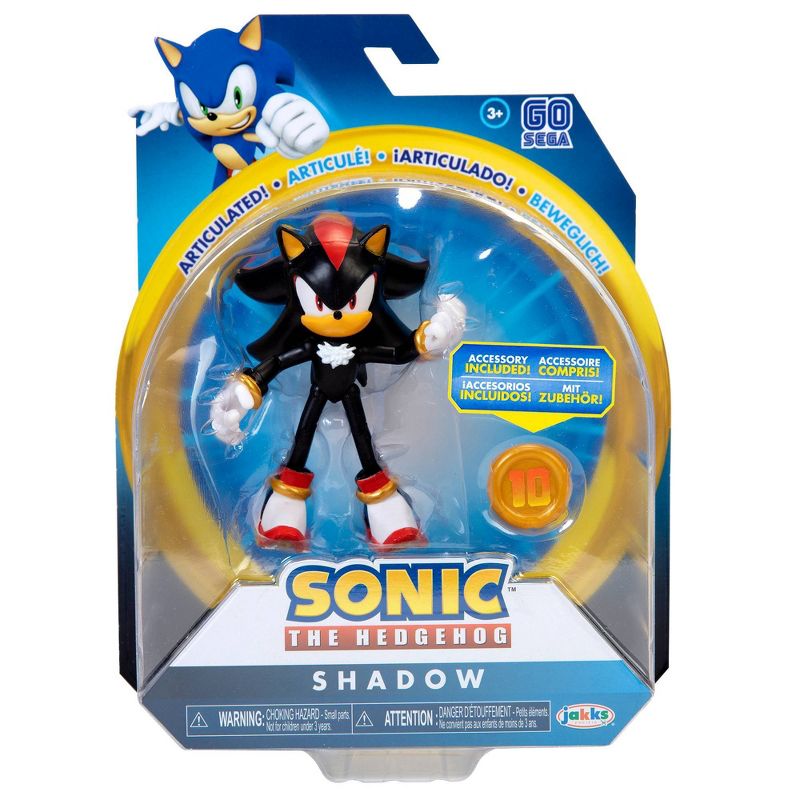 Sonic the Hedgehog 4" Shadow with Super Ring Wave 1