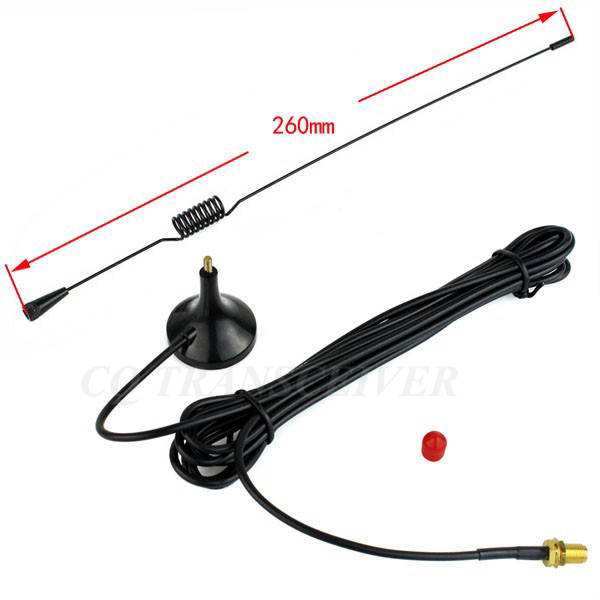 New NAGOYA UT-102UV SMA-F UHF / VHF Magnetic Vehicle-mounted Antenna for Walkie Talkie Kenwood TK 3107 2107 BAOFENG UV5R 888S