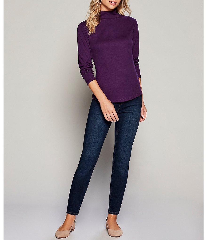 Westbound Petite Size the HIGH RISE fit Skinny Denim Pull-On Pants