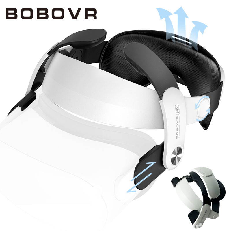 Adjustable BOBOVR M2 Strap  for Oculus Quest2 Virtual Reality Helmet Head Strap Halo Strap Improve Plate Breathable Leather Accessories