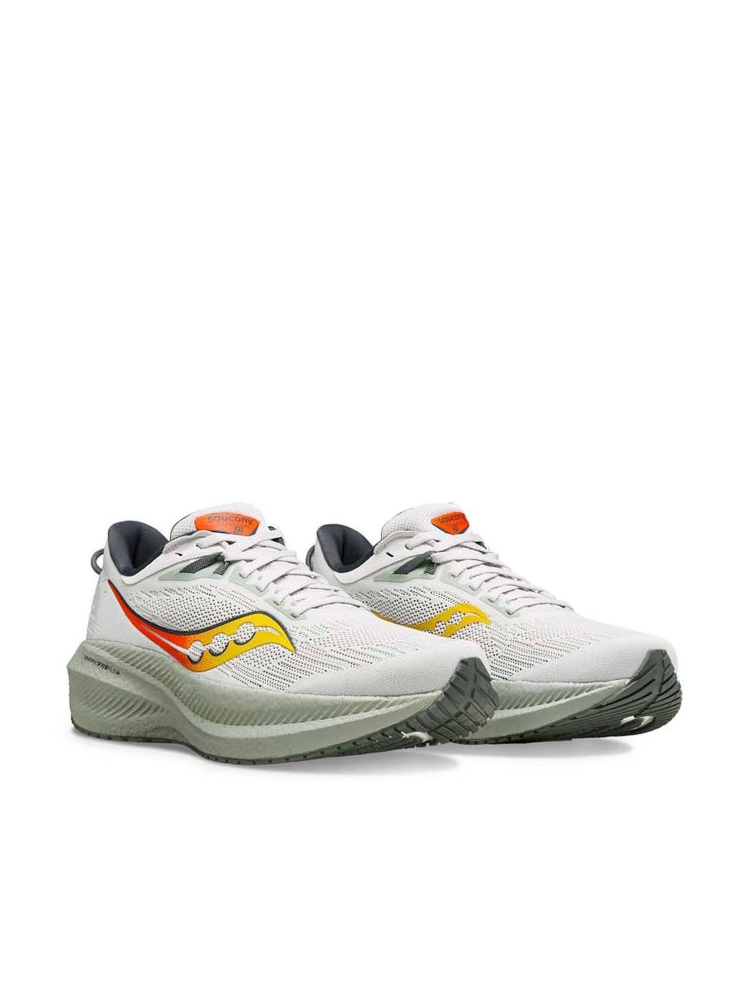Saucony Men's Triumph 21 Off White Running Shoes