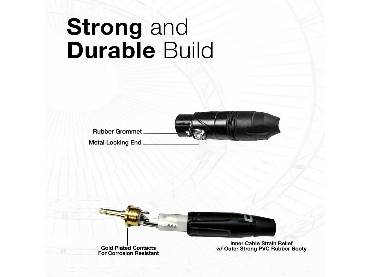 3-Pin XLR Female to 3.5 mm TS Male Unbalanced Mono Cable - Custom Length, Color