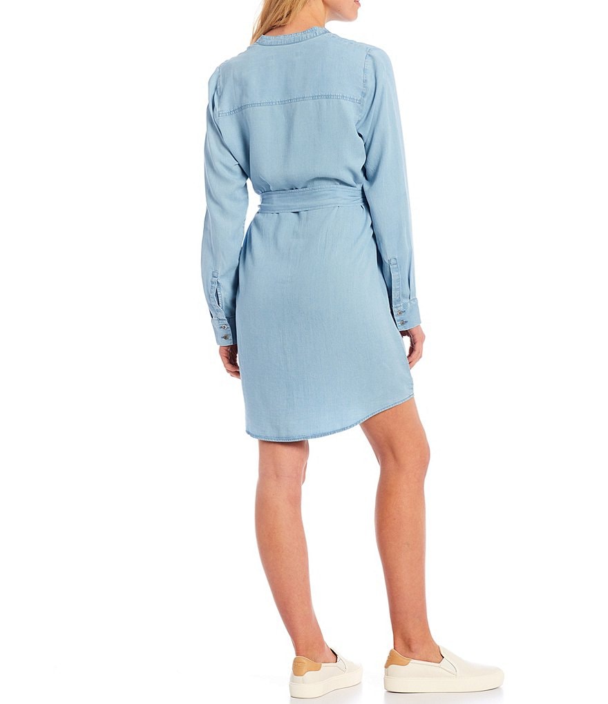 Eliza J Mock Halter High Neck Tiered Midi Dress