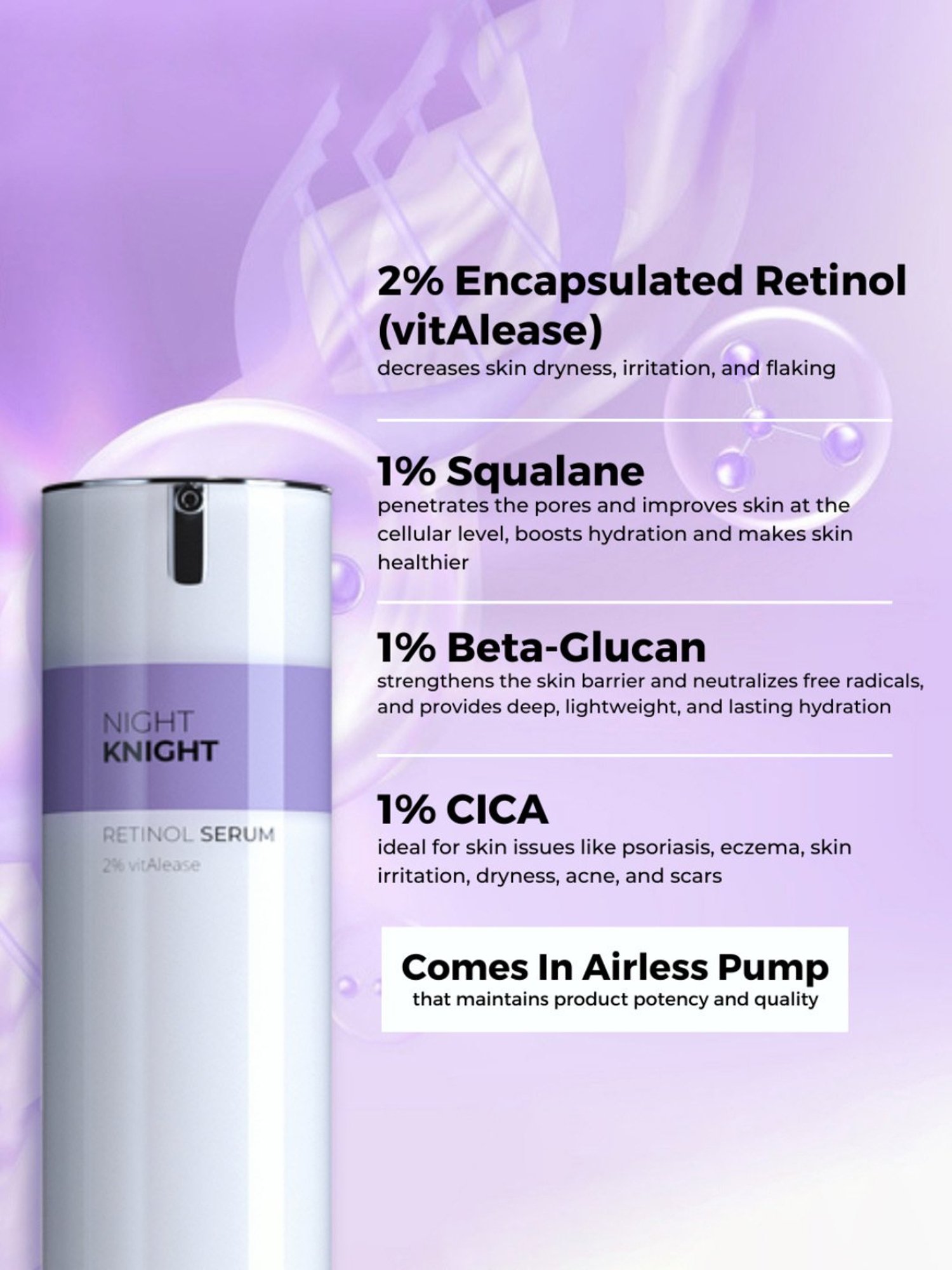 SkinInspired Night Knight Retinol Face Serum - 50 ml