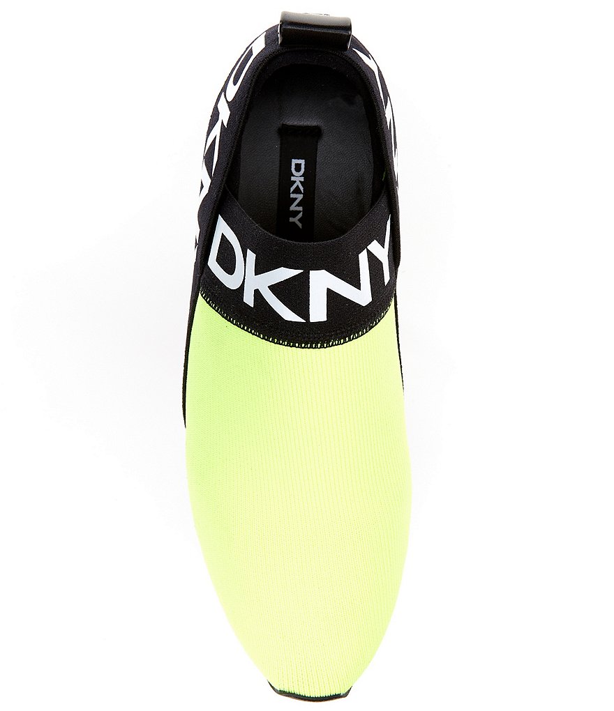DKNY Ashton Knit Signature Logo Slip-On Sneakers