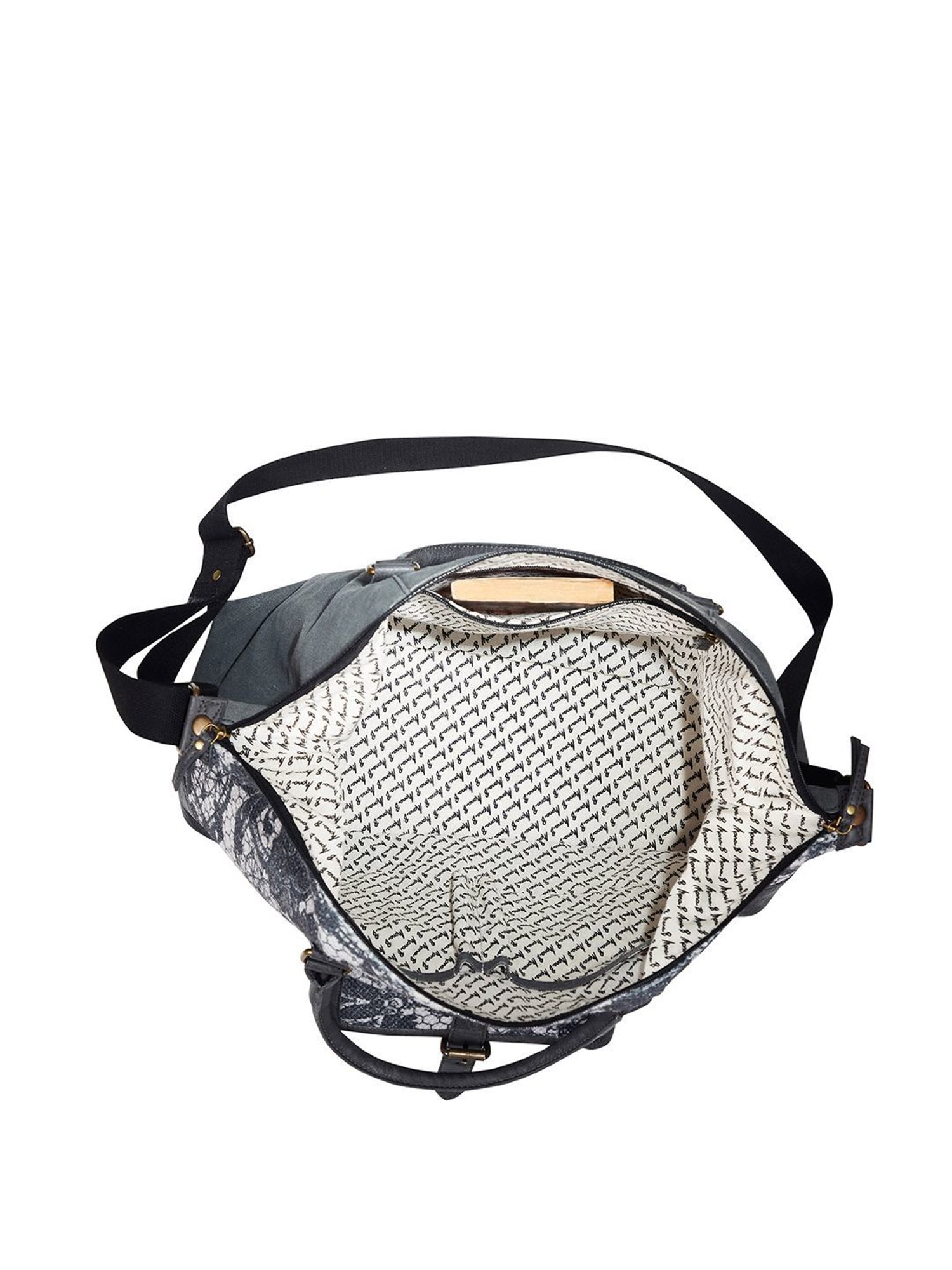 Mona B Grey Large Duffle Bag