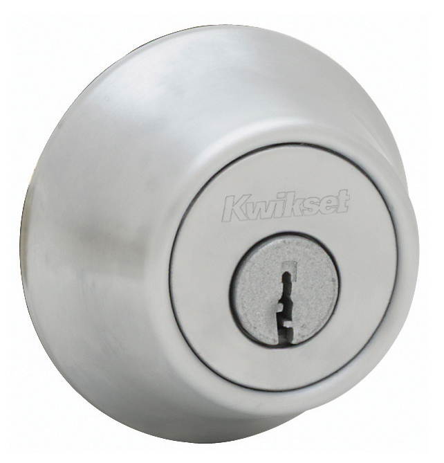 Kwikset 96600-418 Satin Chrome Single Cylinder Deadbolt