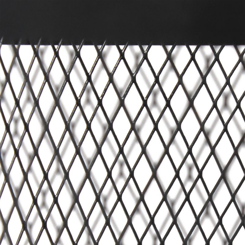 Mesh Cylindrical Steel Table Lamp Black - Simple Designs