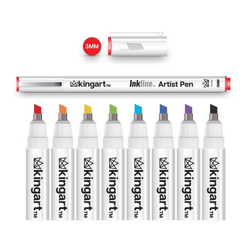 Kingart 125ct Pencils Pens With Paper Pad Bundle