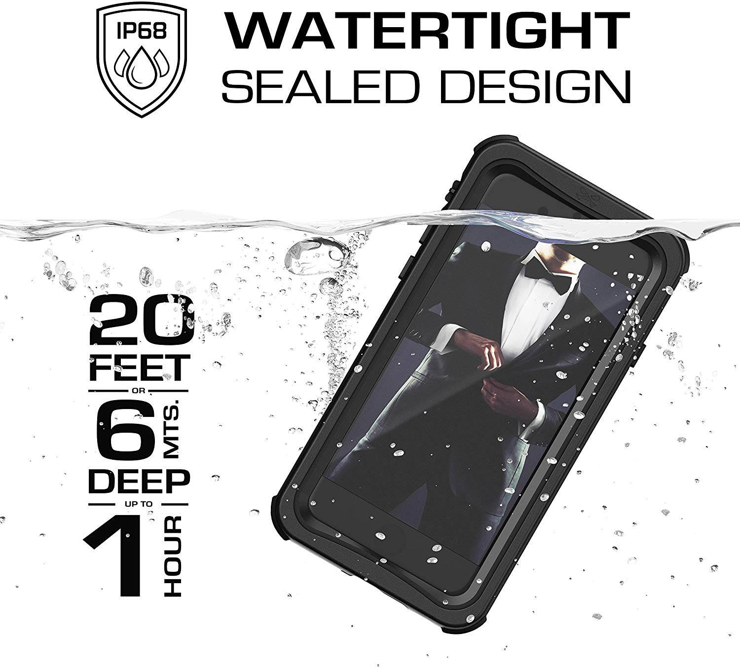 Ghostek Nautical iPhone 7, iPhone 8, iPhone SE 2020 Waterproof Case Screen Protector Built-in Heavy Duty Protection Full Body Underwater Watertight Seal iPhone 7/8, iPhone SE 2020 (4.7 Inch) - Pink