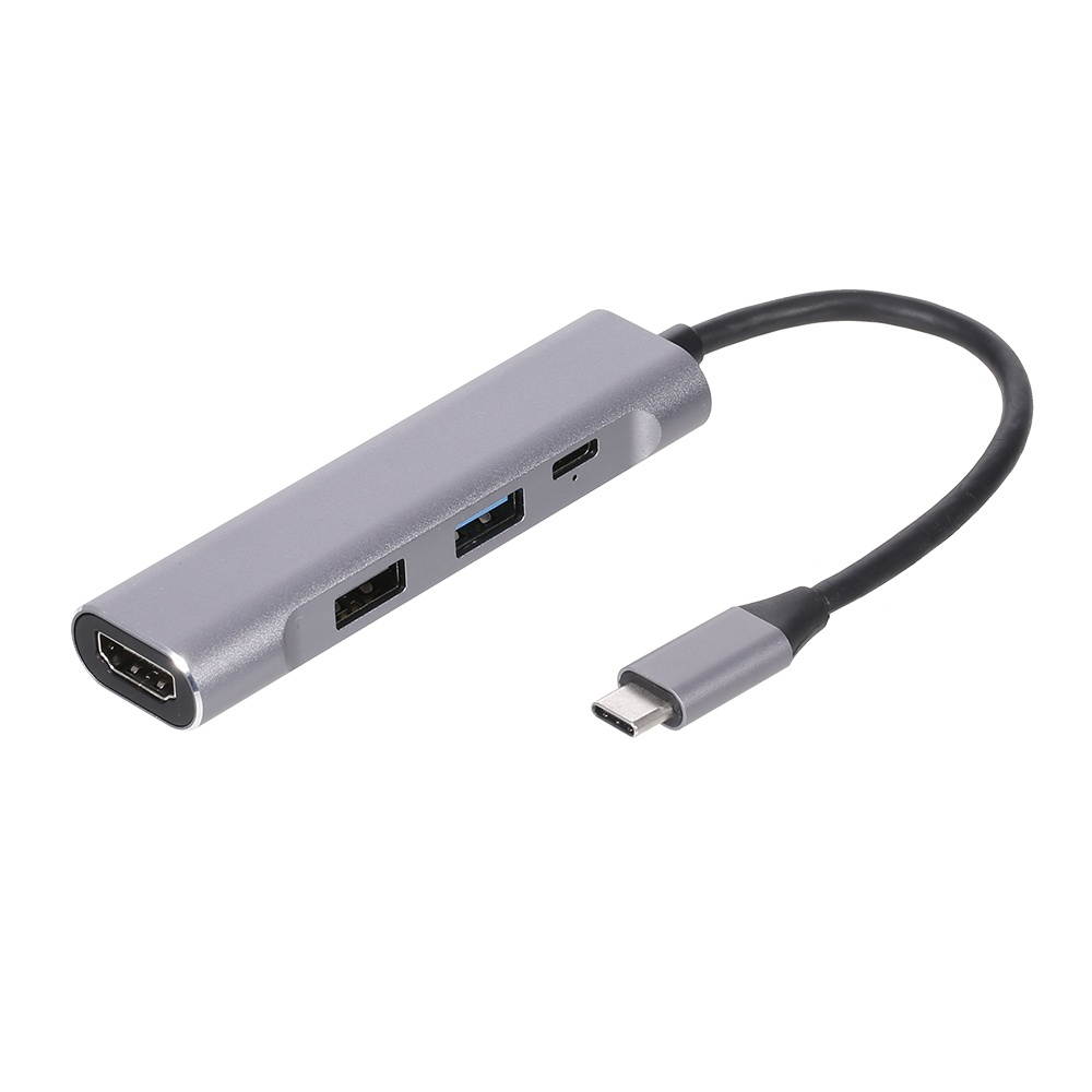 4-in-1 USB-C Hub USB3.0 USB2.0 Type-C to HD Converter PD Quick Charge USB Hub
