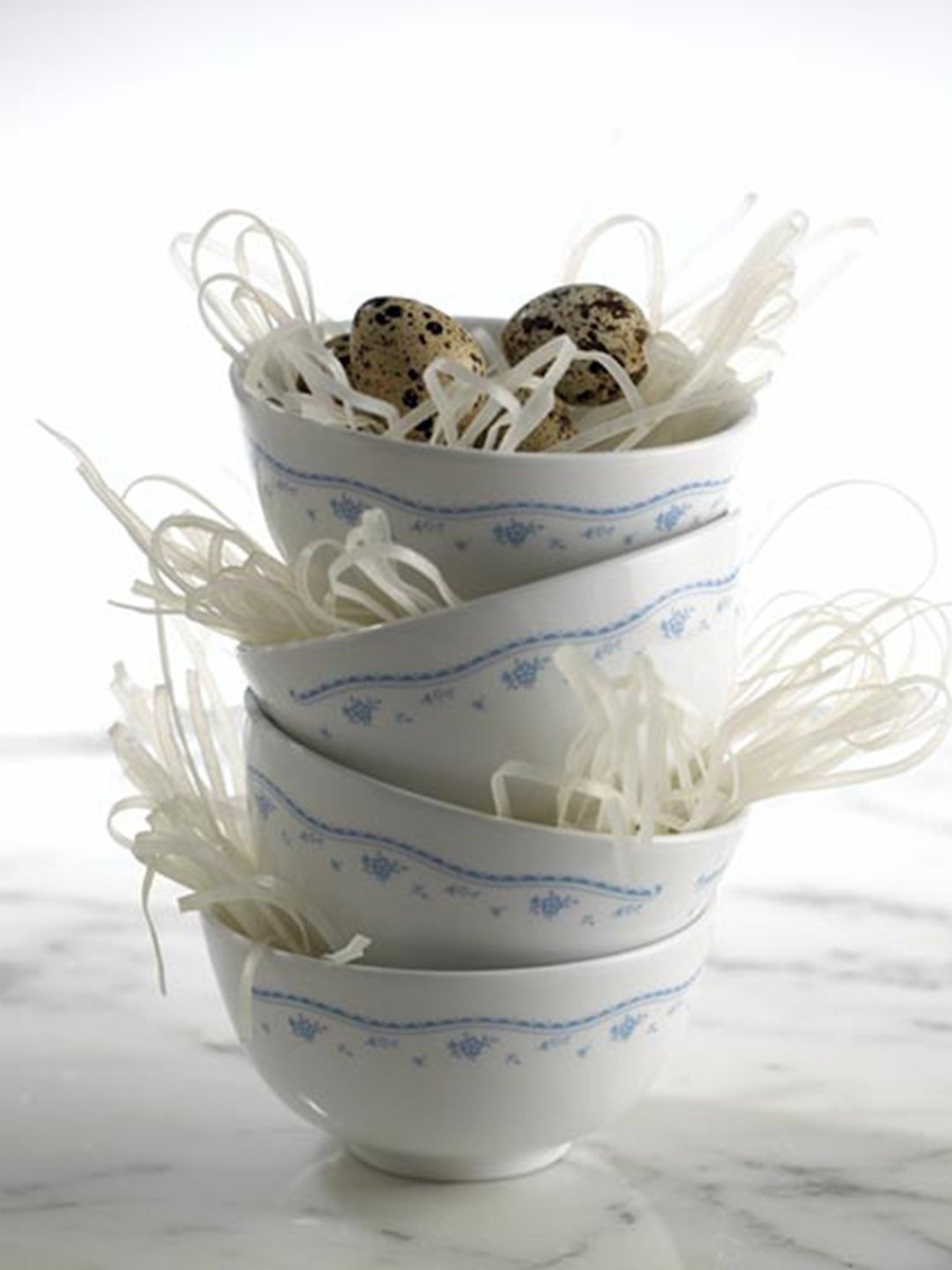 Cello White & Rust Glass Dinner Set