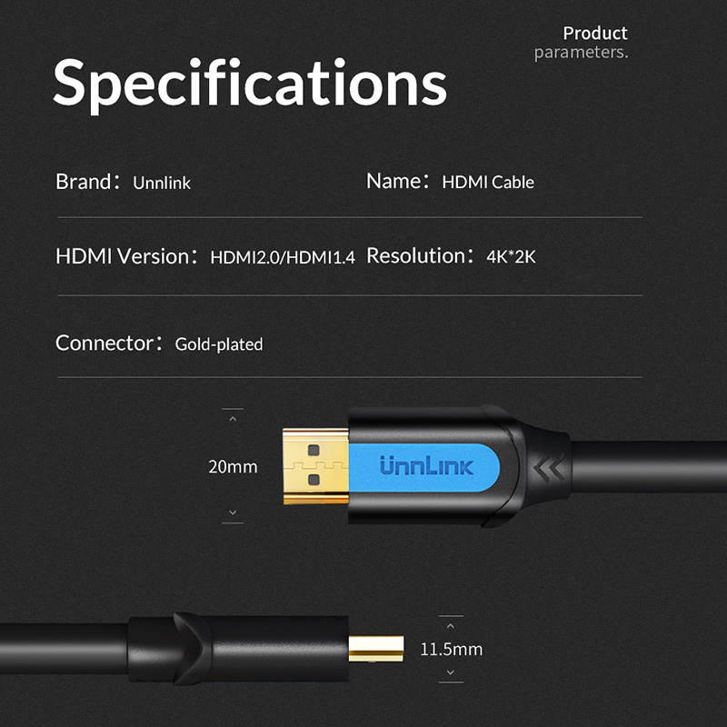 HDMI Cable 16.4ft/5M HDMI 2.0 UHD 4K 60Hz/fps High Speed 18Gbps HDCP2.2 Dobly Vision HDR10 21:9 3D 4:4:4 Deep Color CEC ARC Ethernet Compatible with Computer ps4 roku Apple tv fire tv Xbox