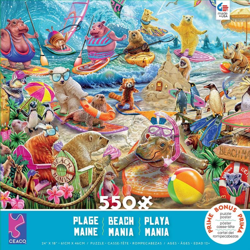 Ceaco Beach Mania Jigsaw Puzzle - 550pc