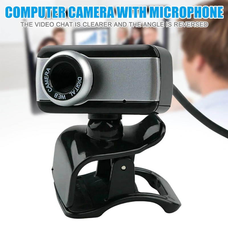HD Webcam 480P Streaming Web Camera with Microphones Webcam for Gaming Conferencing Desktop New GK99