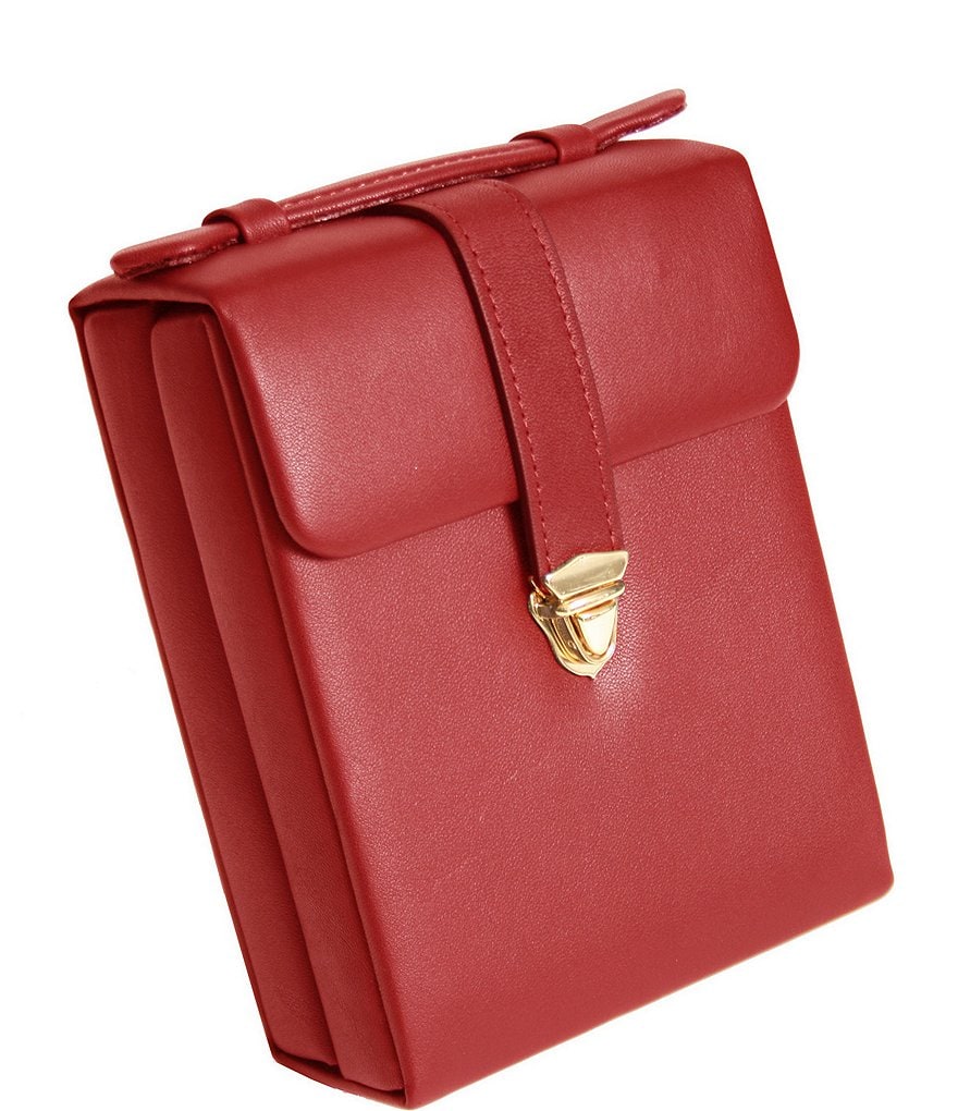 ROYCE New York Leather Ladies' Pocketbook Jewelry Case
