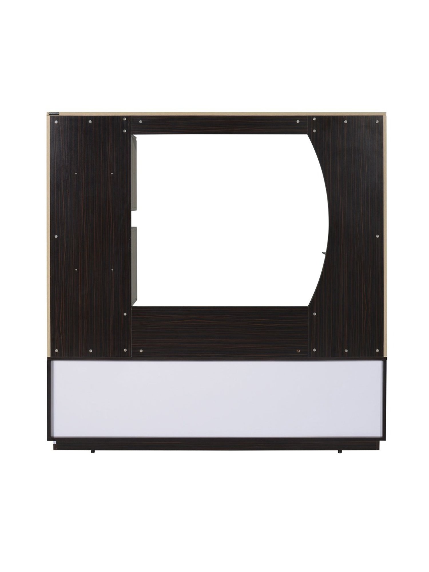 Nilkamal Cora White Engineered Wood TV Entertainment Unit with 2 Shelves