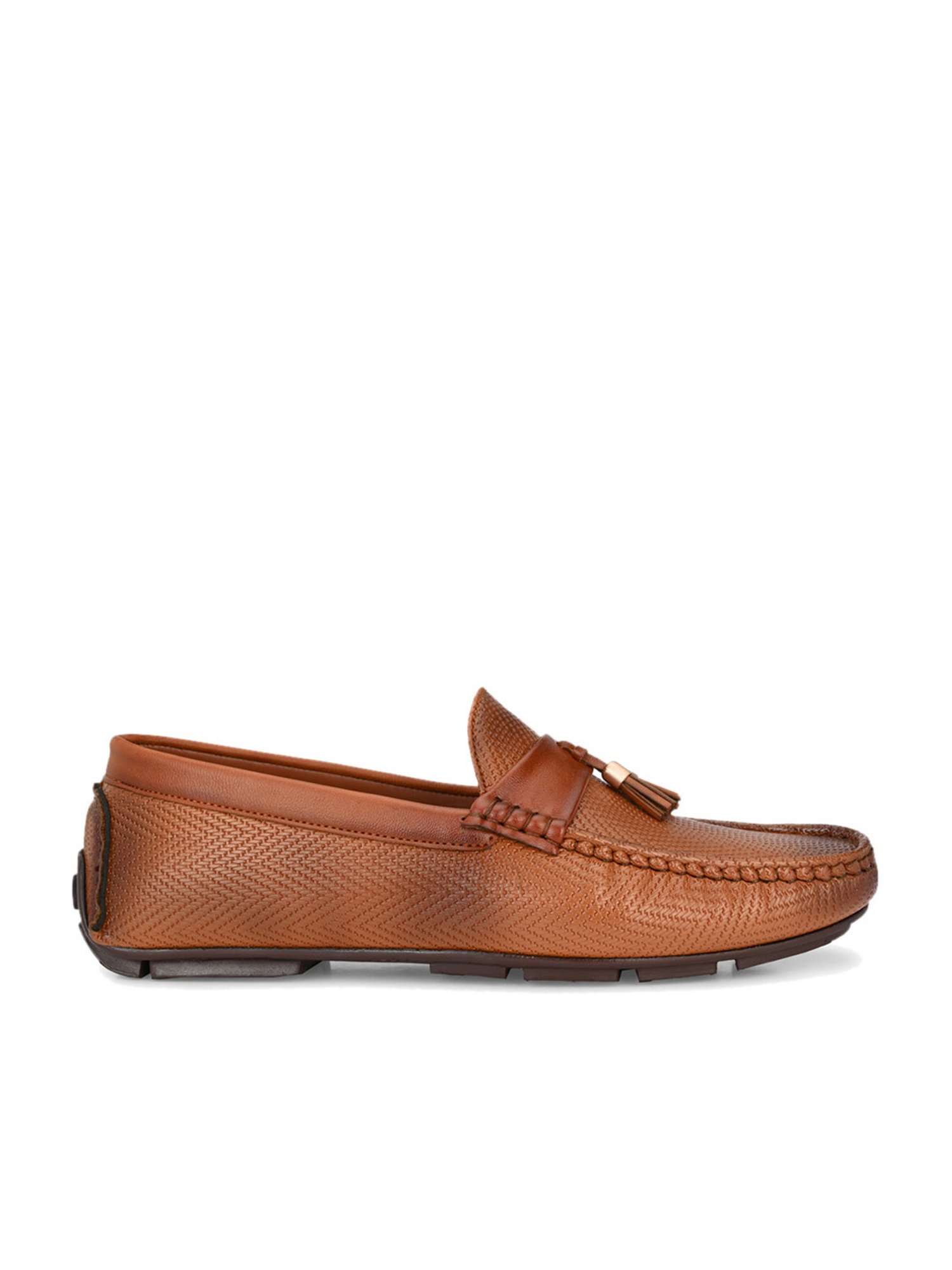 El Paso Men's Tan Casual Mocassins