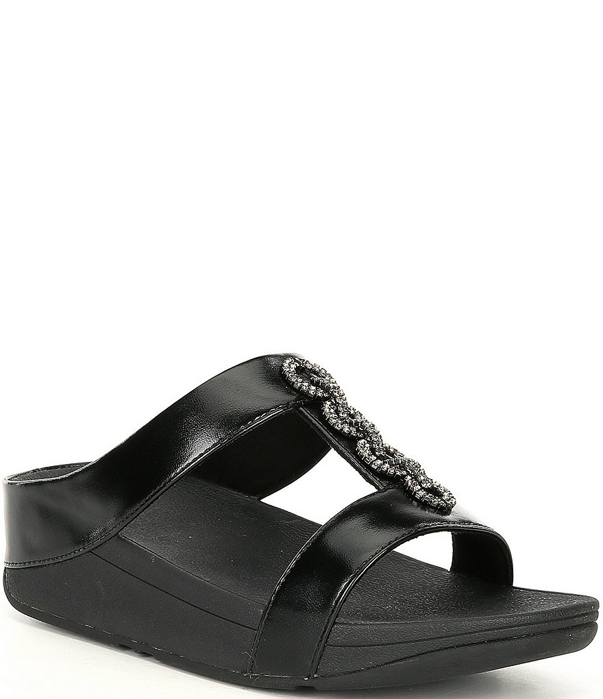 FitFlop Fino Sparkle Crystal Embellished Slides