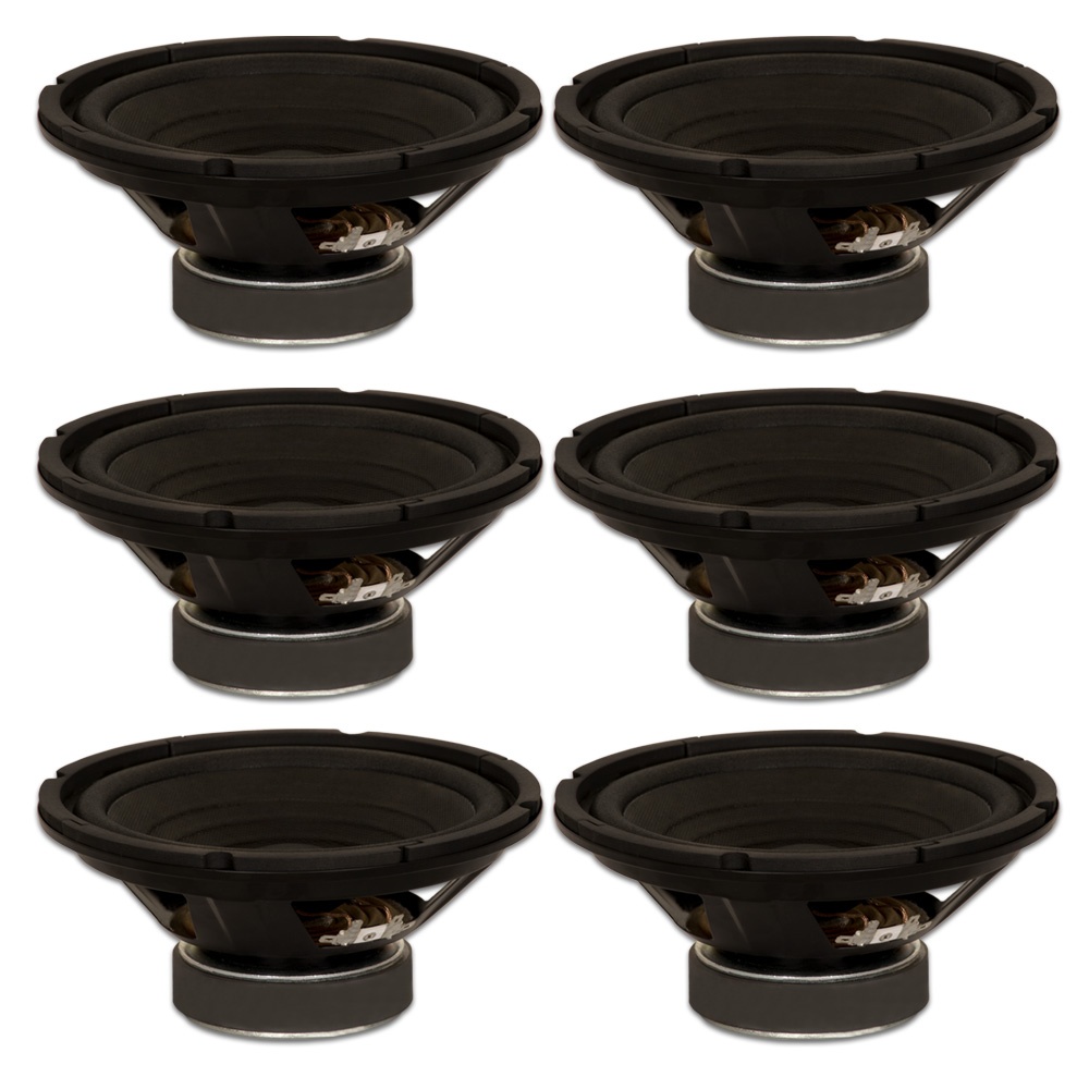 6 Goldwood Sound GW-8002/8 OEM 8" Woofers 130 Watts each 8ohm Replacement Speakers