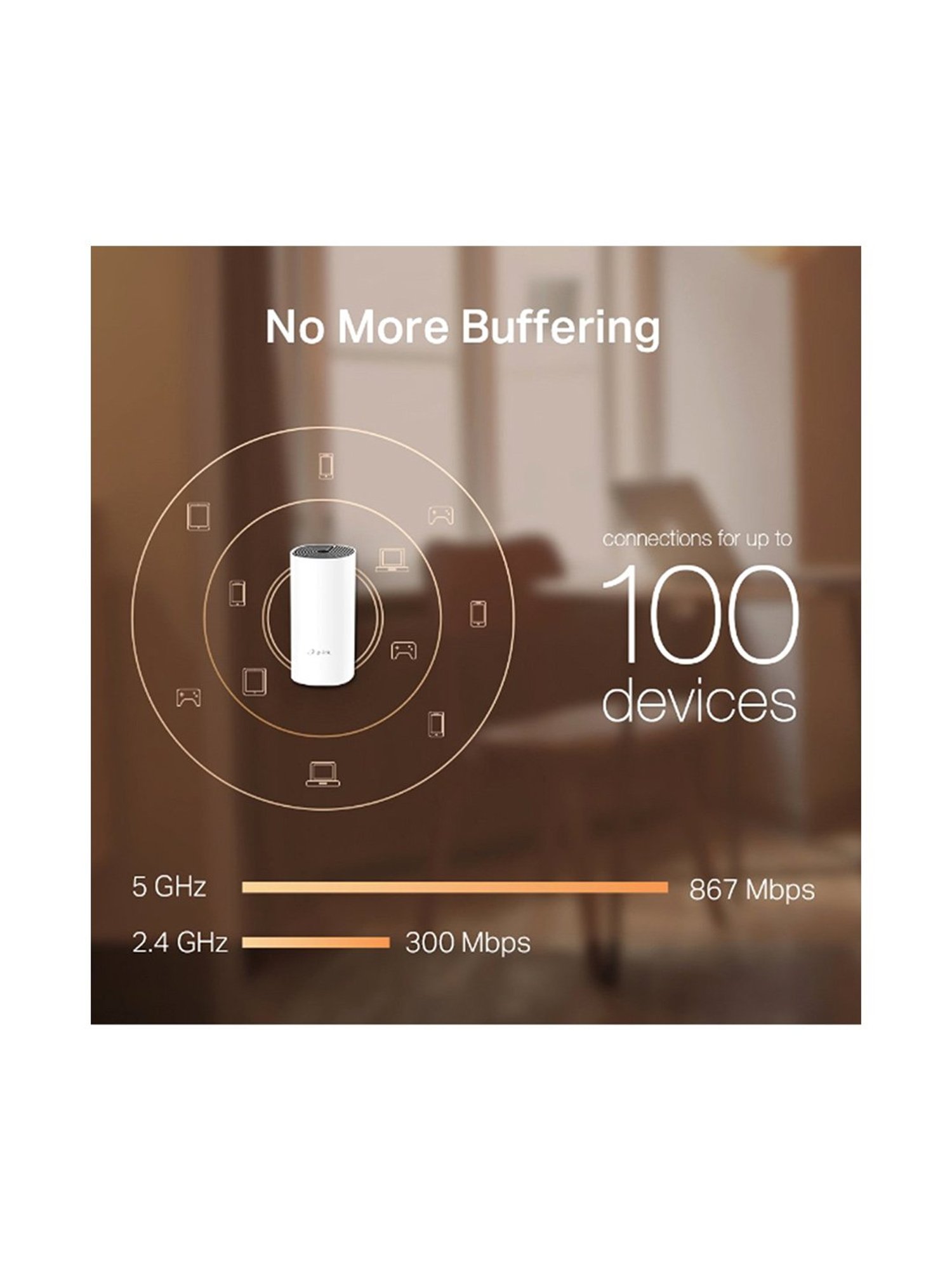 TP-LINK AC1200 Deco M4 Smart Wi-Fi System Pack of 2 (White)