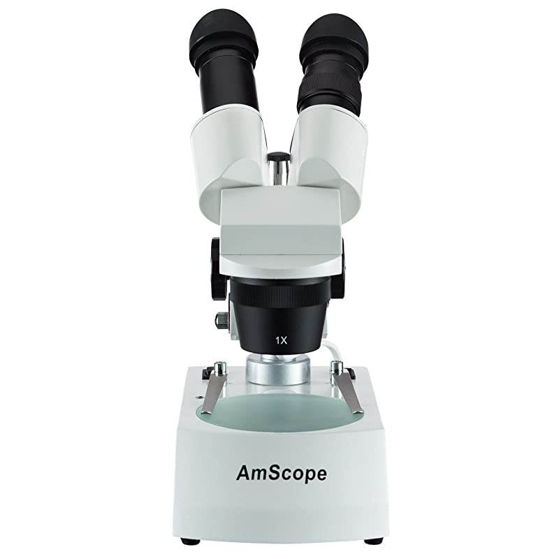 SE305PZLED 10X60X LED Cordless Stereo Microscope wTop amp Bottom Light Illumination System