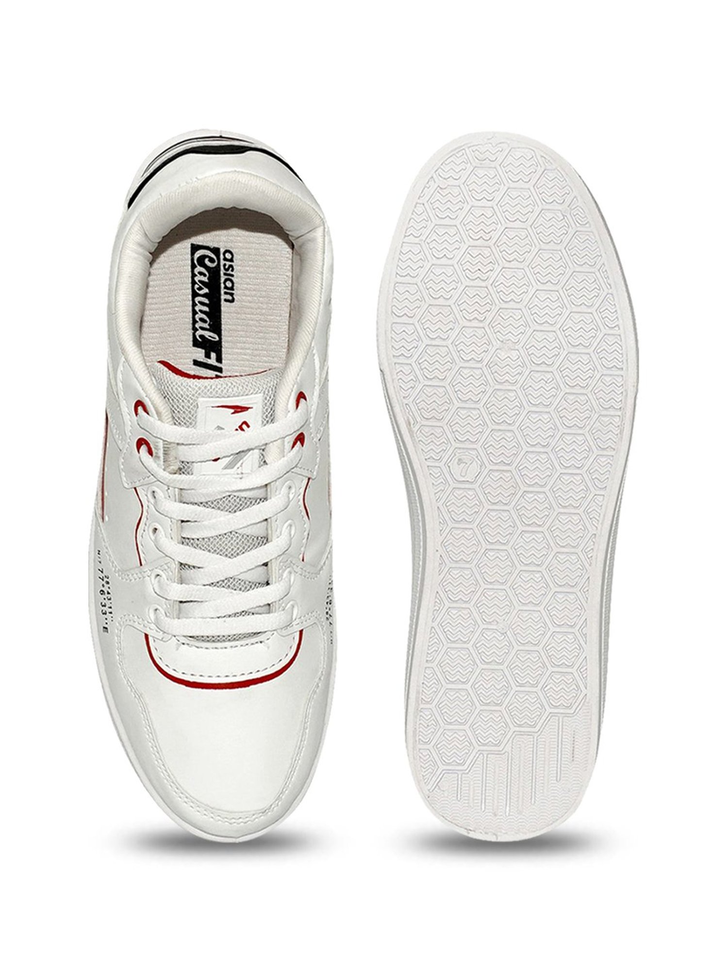 Asian Men's White Casual Sneakers