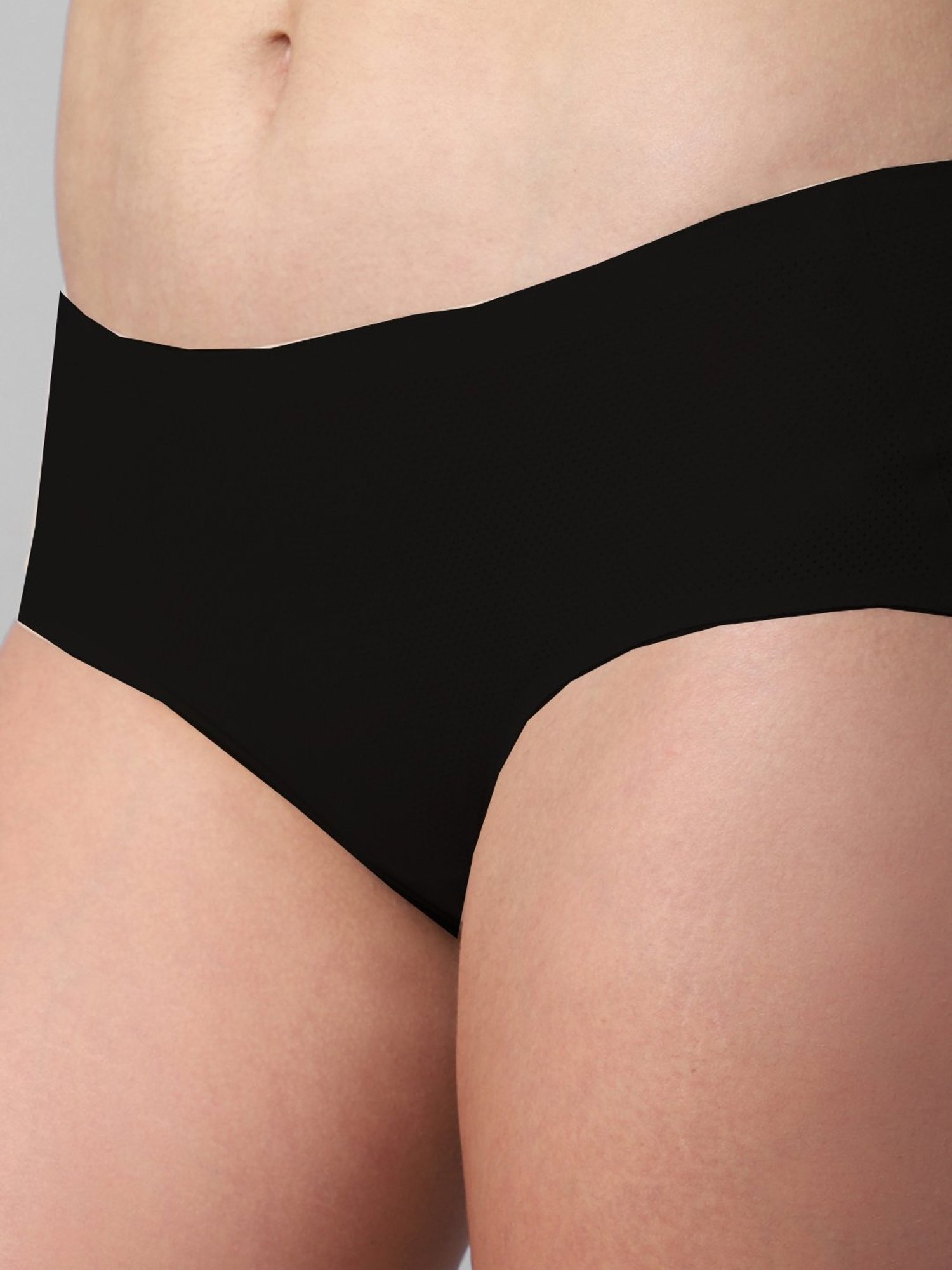 Erotissch Black Seamless Bikini Panty