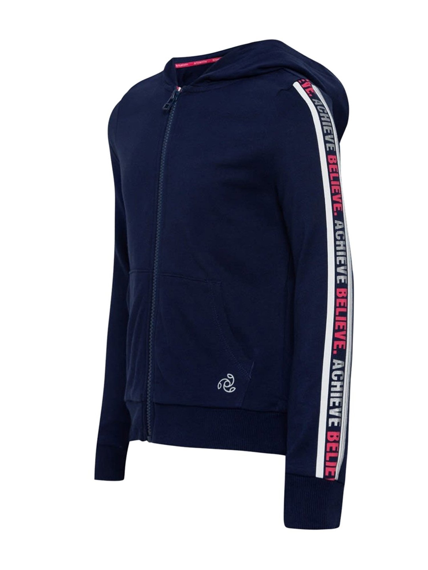 Jockey Kids Navy Solid AG20 Hooded Jacket