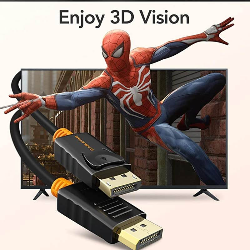 DisplayPort to DisplayPort Cable 6ft  DP 12 Cable 4K60Hz 2K165Hz 2K144Hz for Laptop PC TV Gaming Monitor Cable and etc