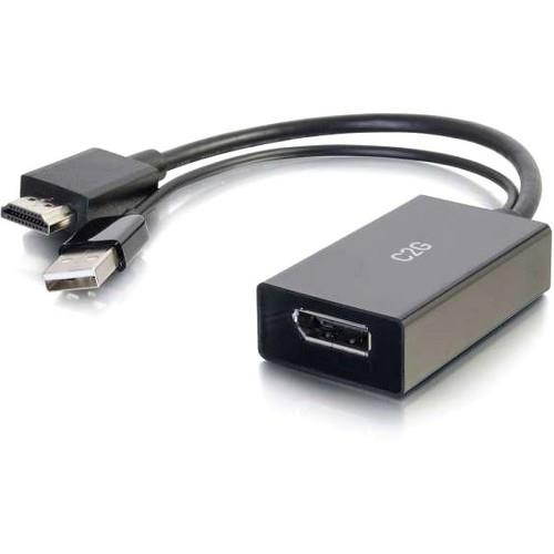 C2G HDMI to Displayport Converter - 4K HDMI to DisplayPort Adapter