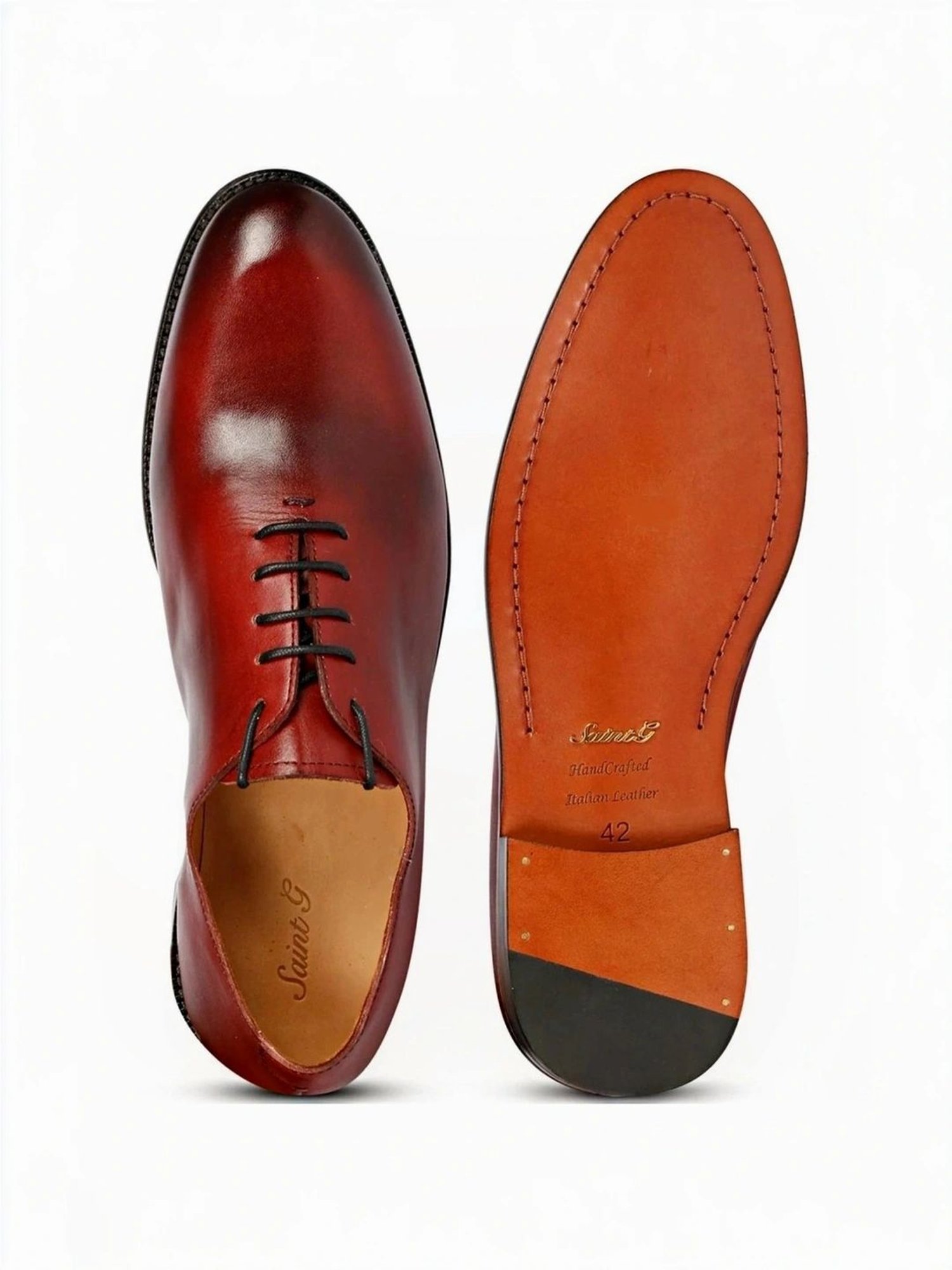 Saint G Men's Finn Red Oxford Shoes