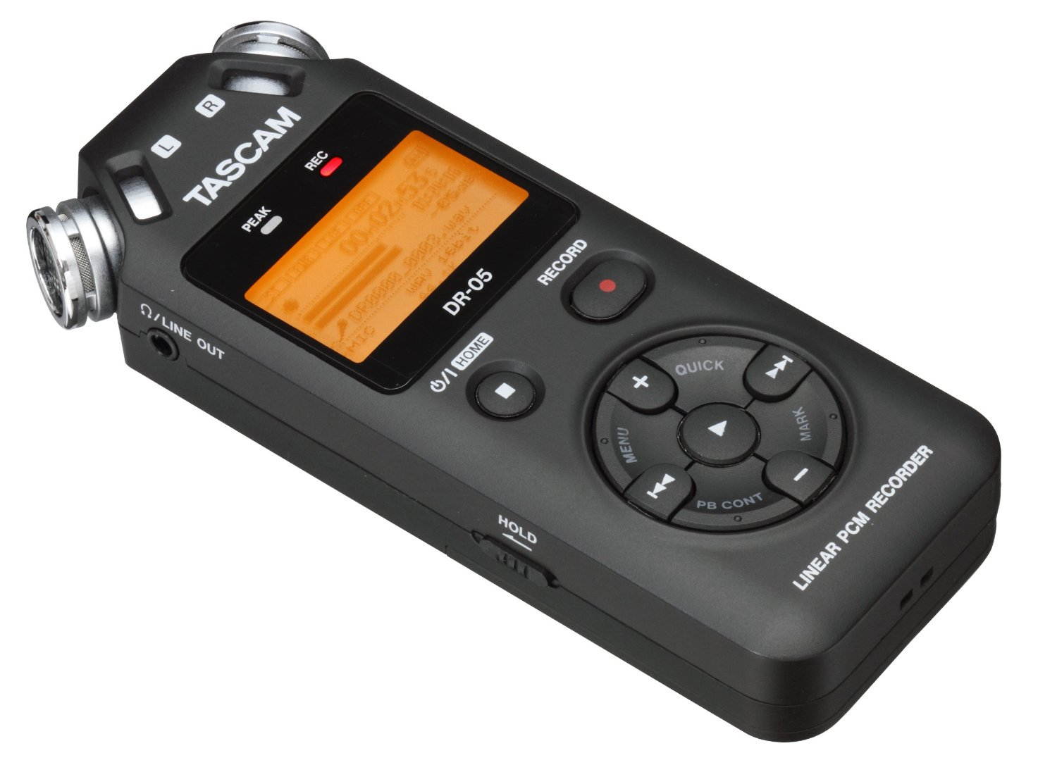 TASCAM DR-05 Portable Digital Recorder. W/ 2 Battery + USB Cable + Tascam TH02 + 2 GB Memory