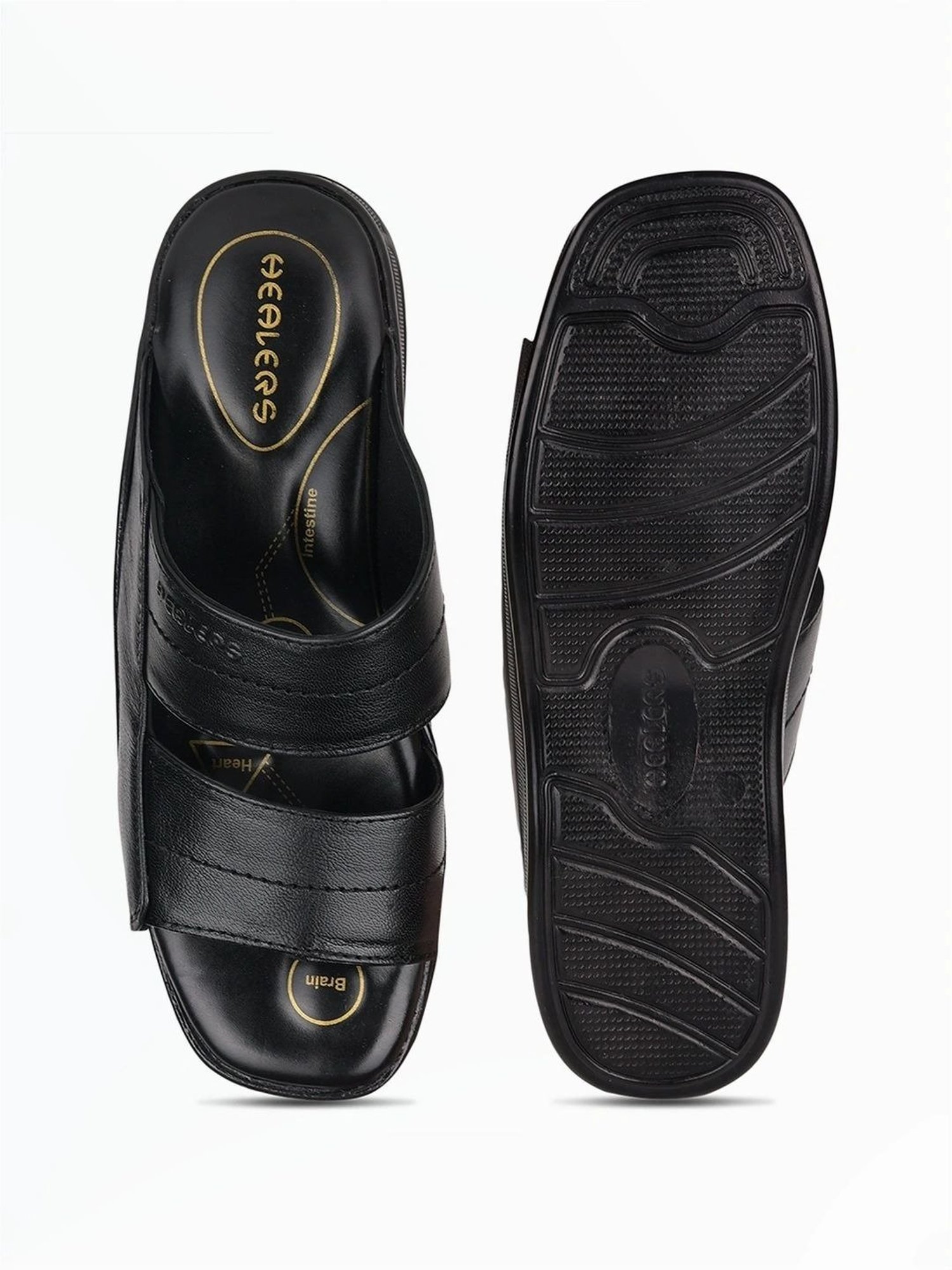 Healers by Liberty Men's Black Toe Ring Sandals