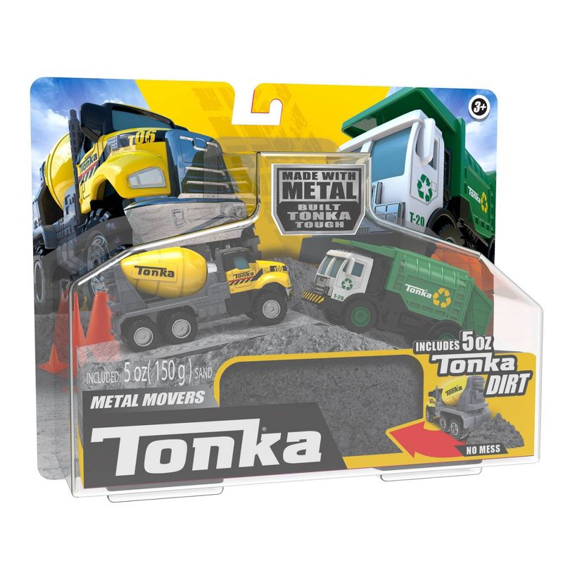 Tonka Mini Movers - Garbage Truck & Cement Mixer