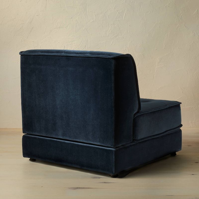 Villea Velvet Modular Sofa Dark Blue/Green - Opalhouse™ designed with Jungalow™