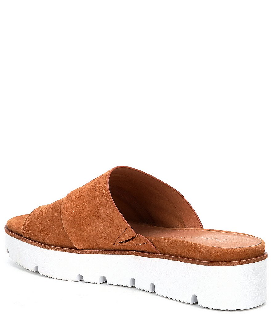 Gentle Souls Lavern Suede Toe Thong Platform Sandals