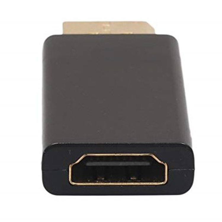 Black Display Port DP To HDMI Connector,Male to Female 1080P HD Converter  Adapter Video Audio Connector for HDTV PC etc.