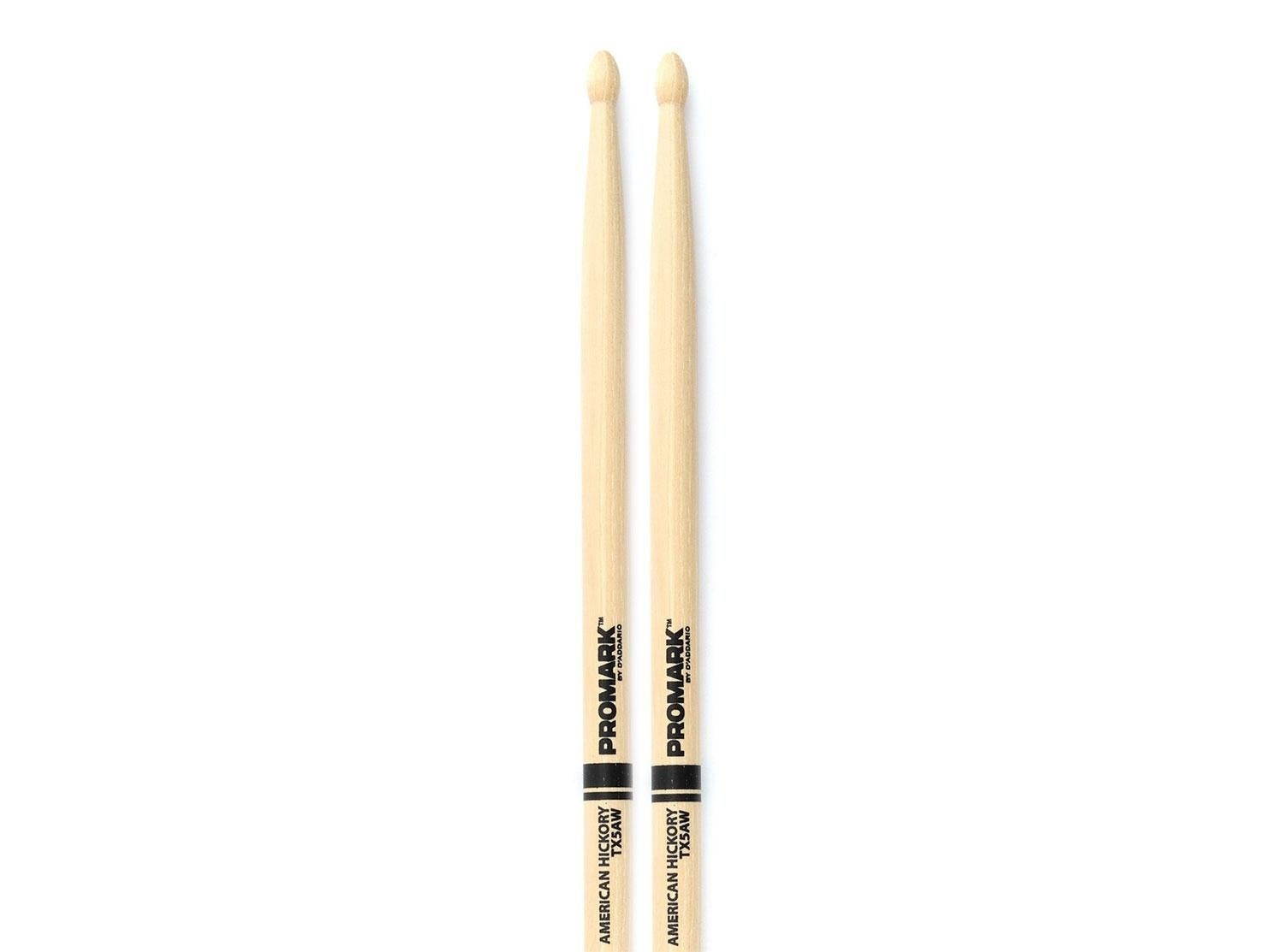 Promark 5A Hickory Wood Tip Drumsticks