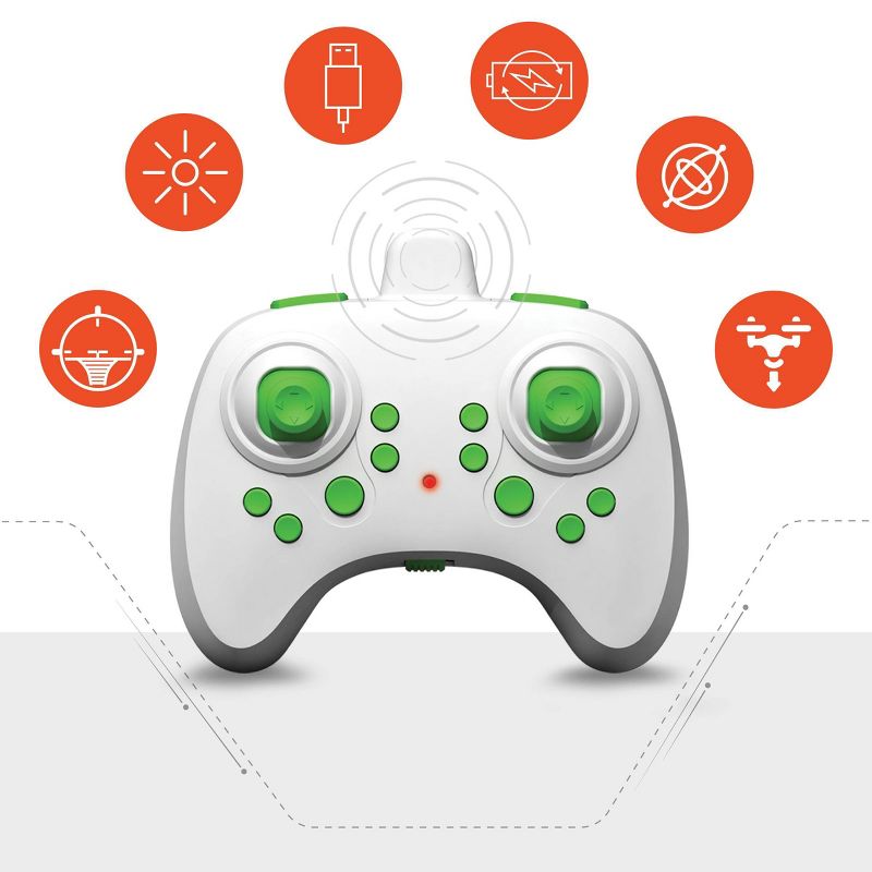 Sharper Image - Glow Up Mini Stunt Drone