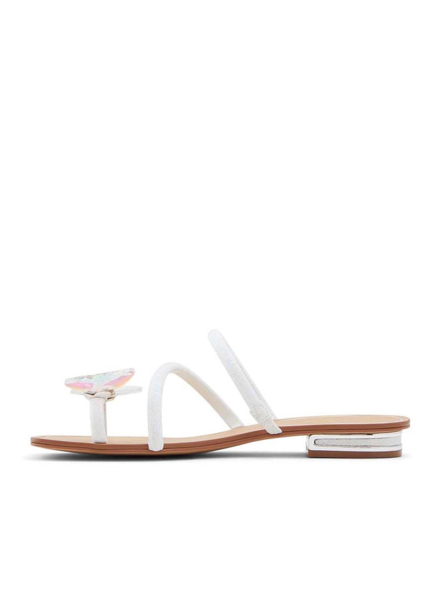 Aldo Women's Garberia White Toe Ring Sandals