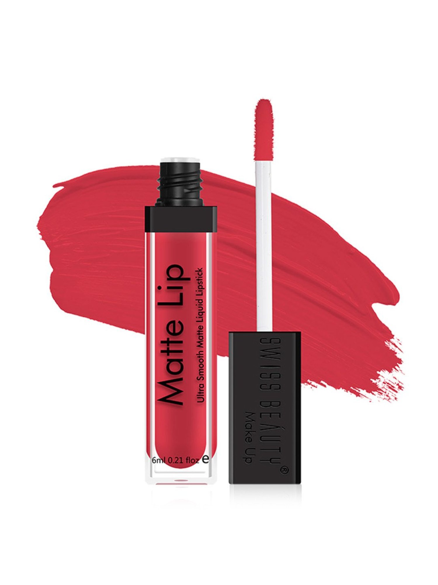 SWISS BEAUTY Ultra Smooth Matte Liquid Lipstick Valentine Red - 6 ml
