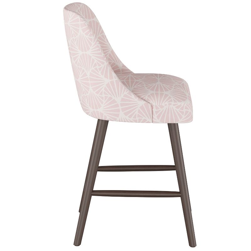 27" Geller Modern Counter Height Barstool Scallop Tile Pink - Project 62™