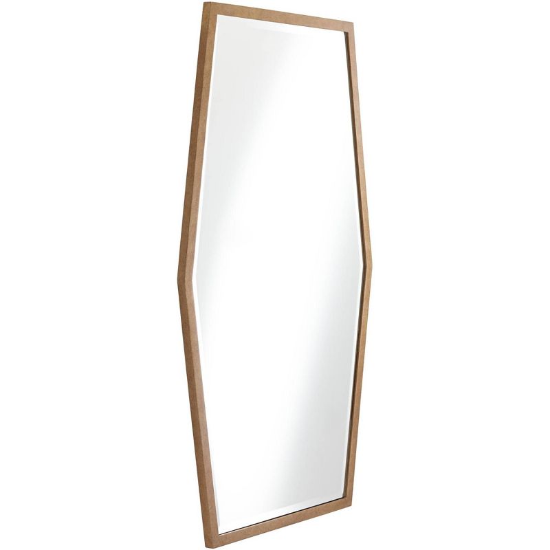 Noble Park Ayva Gold 28" x 47" Hexagon Wall Mirror