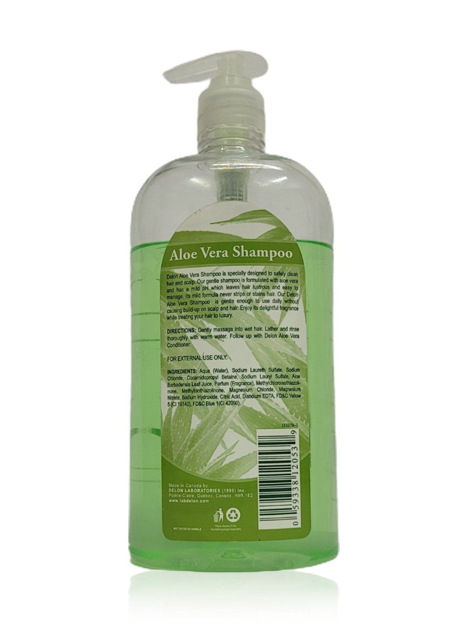 Delon Cleans & Shines Aloe Vera Shampoo - 725 ml