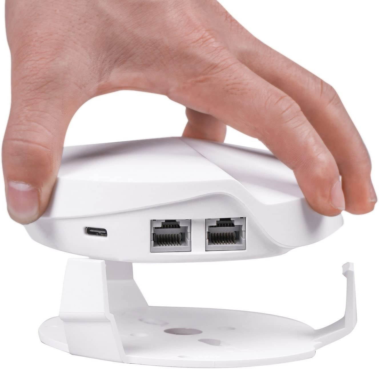 TP-Link Deco M5/P7 Wall MountBECEMURU Wall Mount and Ceiling Mount Bracket with Screwdriver for TP-Link Deco M5/P7 Home Mesh WiFi SystemSimple Design Easy Installation (1 Pack)