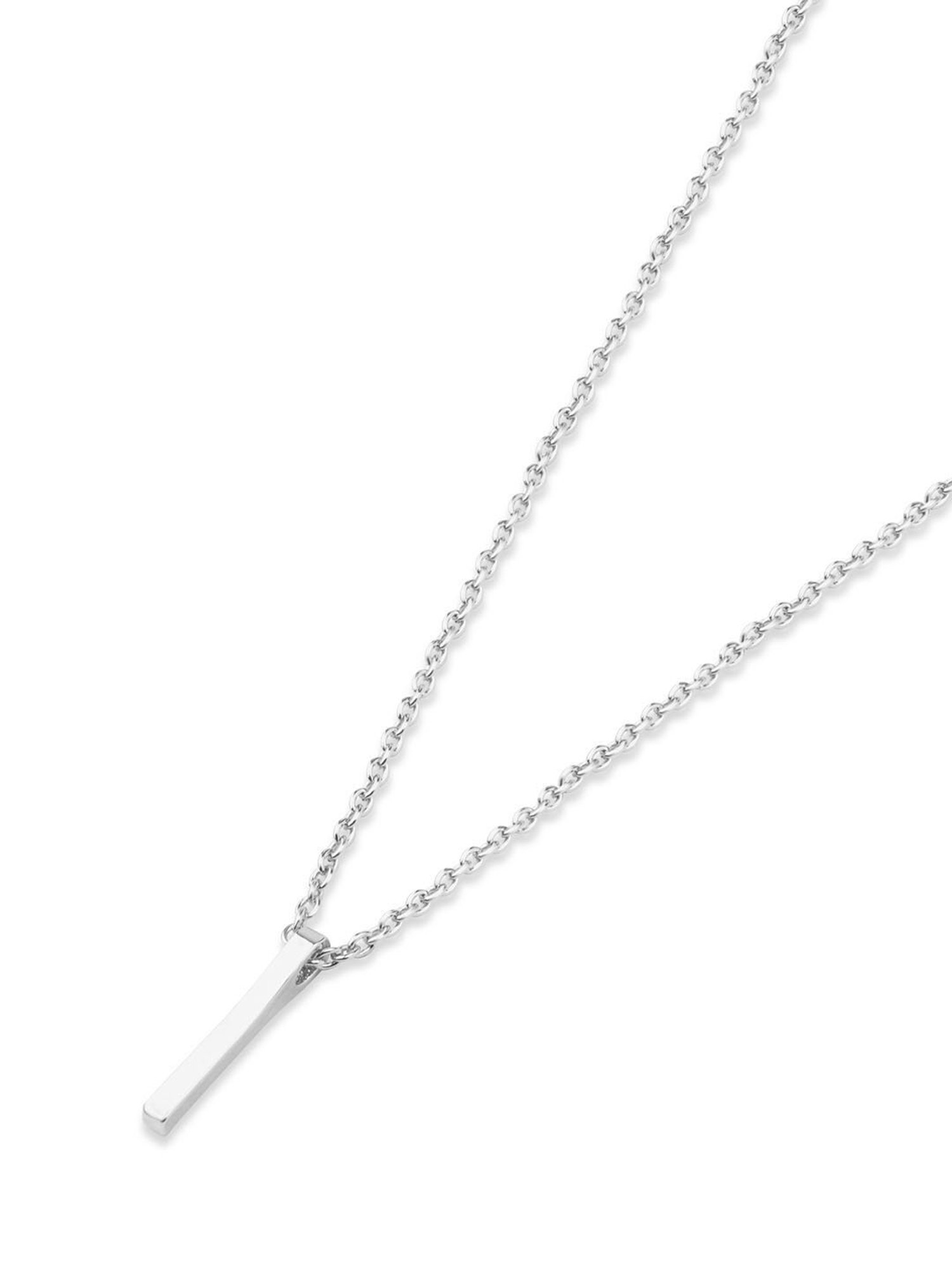 The Bro Code Silver-Plated Bar Pendant Necklace for Men